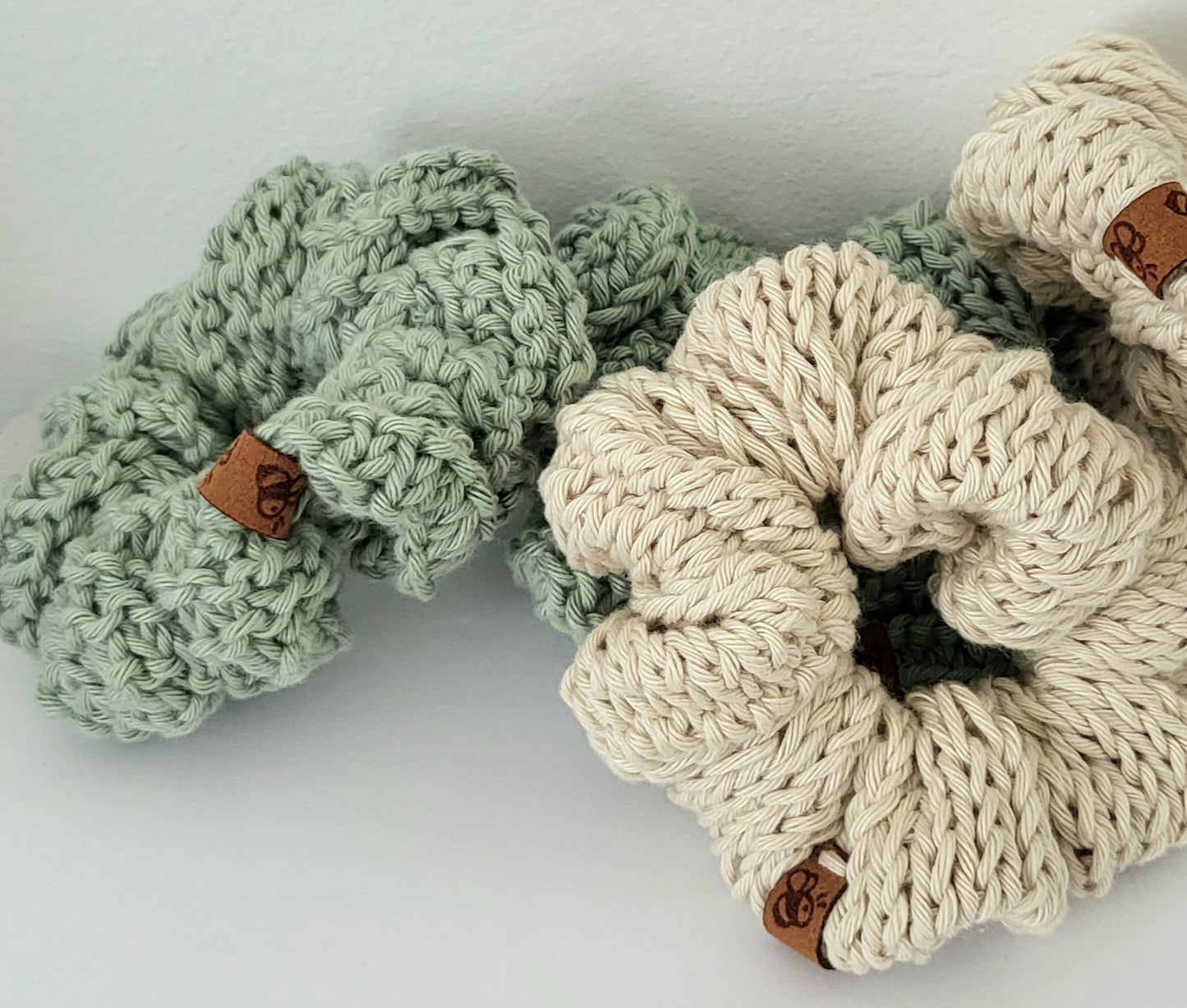 Set of 2 Knitted Scrunchies – Lightweight and comfortable for all-day wear