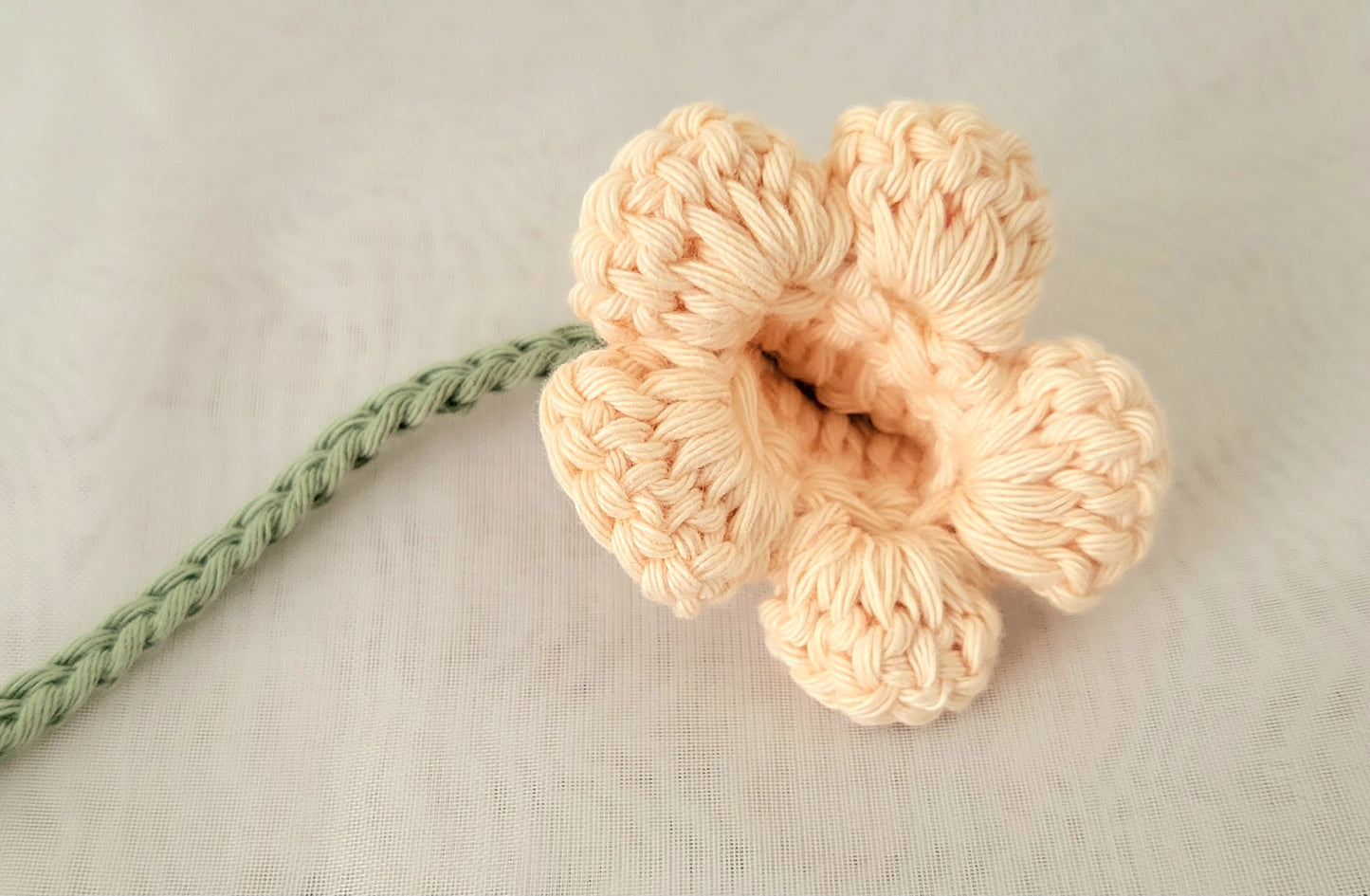 Crochet Flower Bookmark – Floral Book Lover Gift - Made in Canada