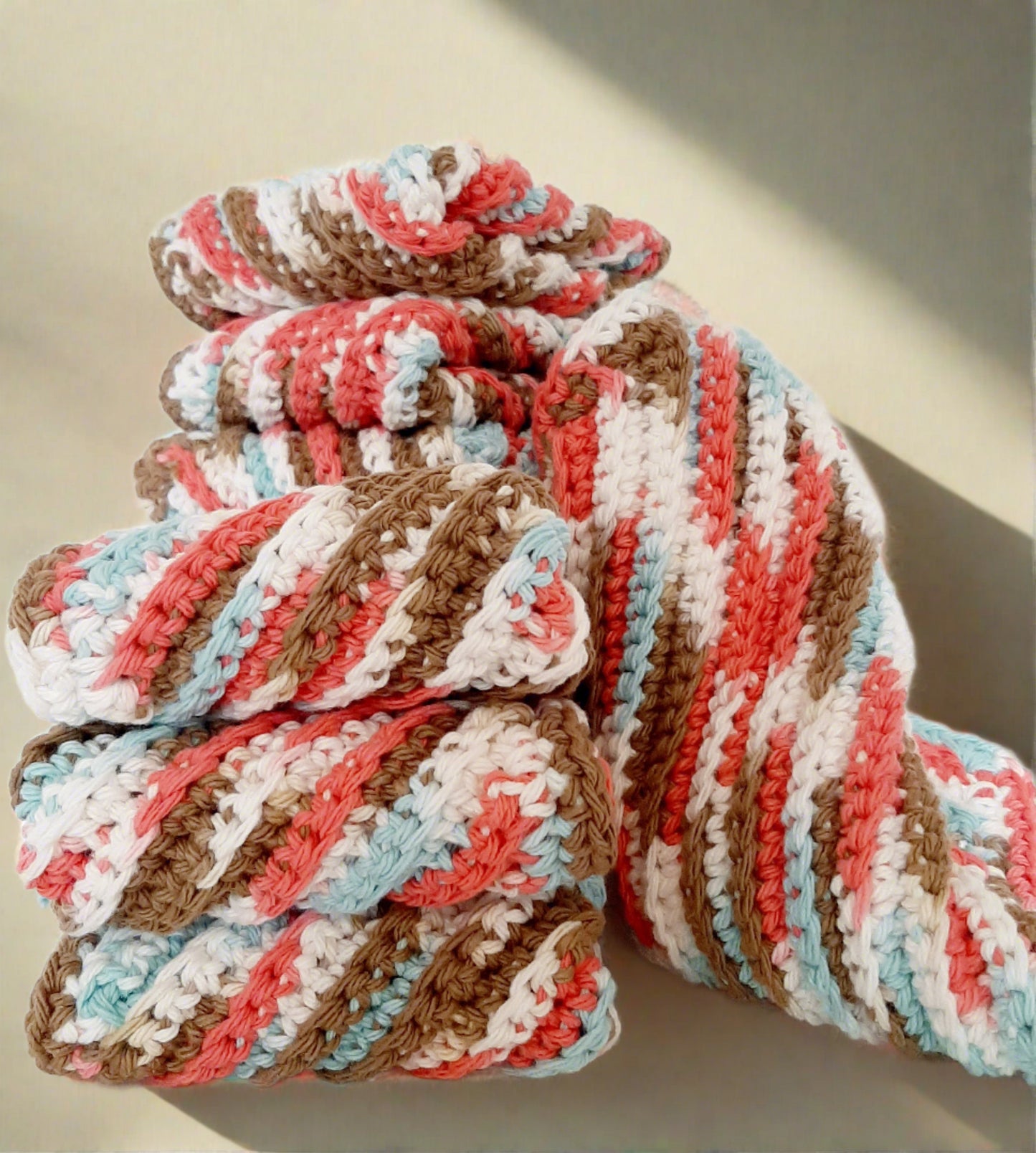 cotton yarn, dishcloth, cozy, kitchen decor