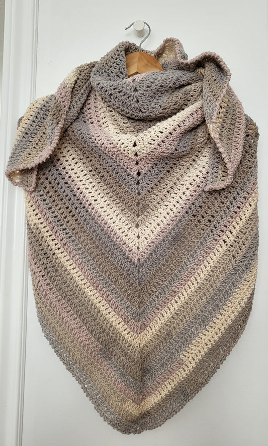 Crochet Shawl - Super Soft Shawl - Cotton yarn Shawl