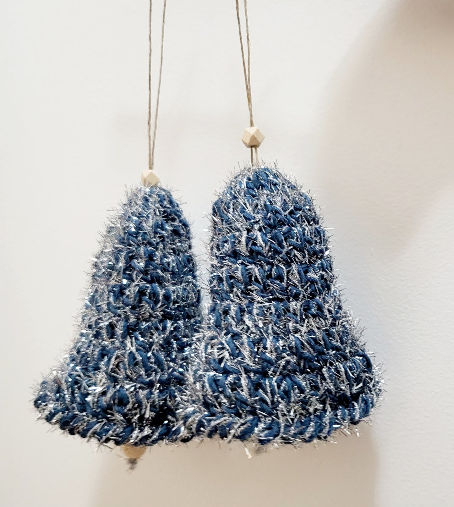 Set of 2 Crochet Bell - Festive Christmas Decoration