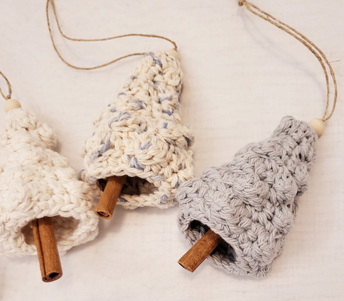 Crocheted Pine Trees - Set of 4 Minimalist Christmas Tree