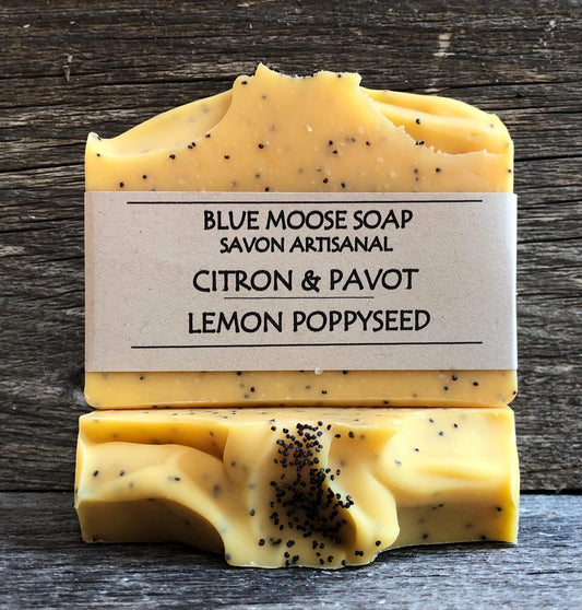 Vegan Bar Soap - Lemon Poppyseed Soap - Made in Canada