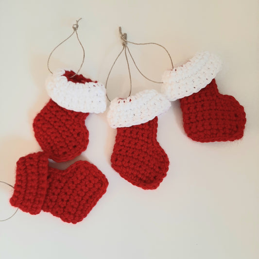 Christmas Mini Stockings Garland  - Christmas Home  Decoration - Made in Canada