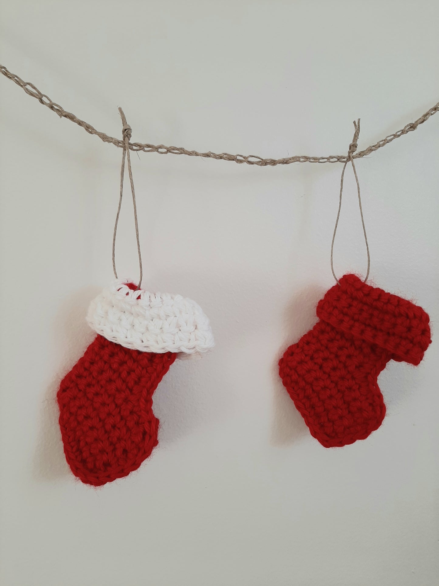 Mini Crochet Christmas Stockings - Christmas Home  Decoration
