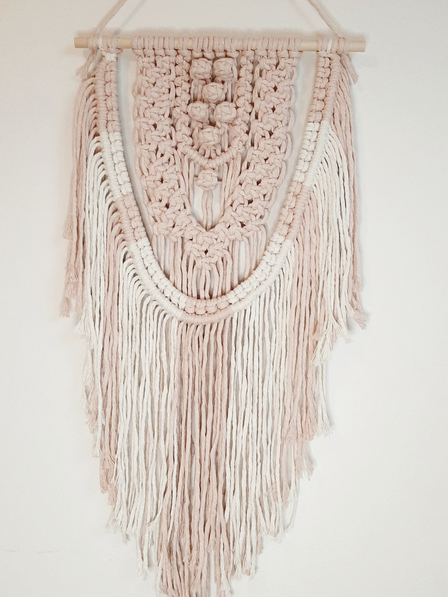 Macrame wall decor, boho style, cozy, handcrafted, vancouver, canada, home decor