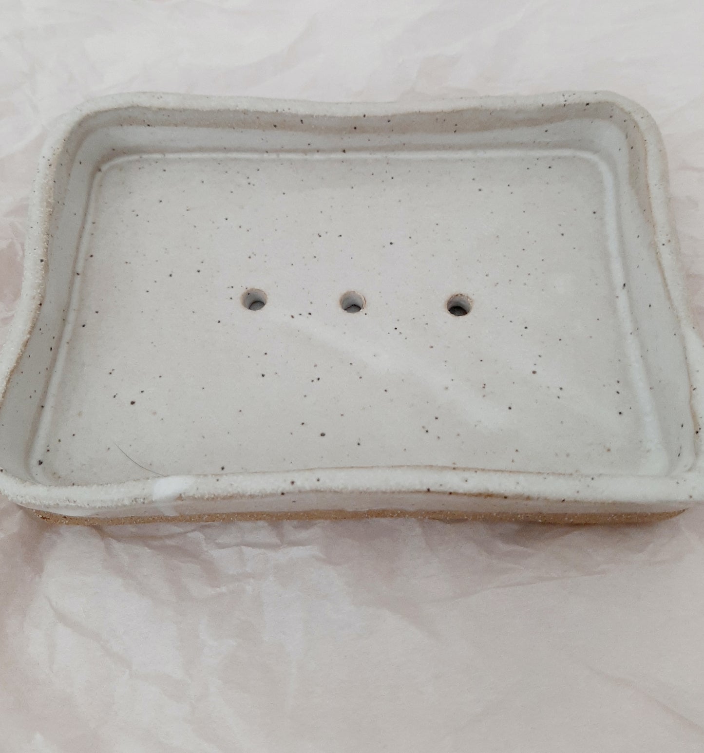 Ceramic Soap Dish - Rectangular Soap Dish - Minimalist, Rustic Dish