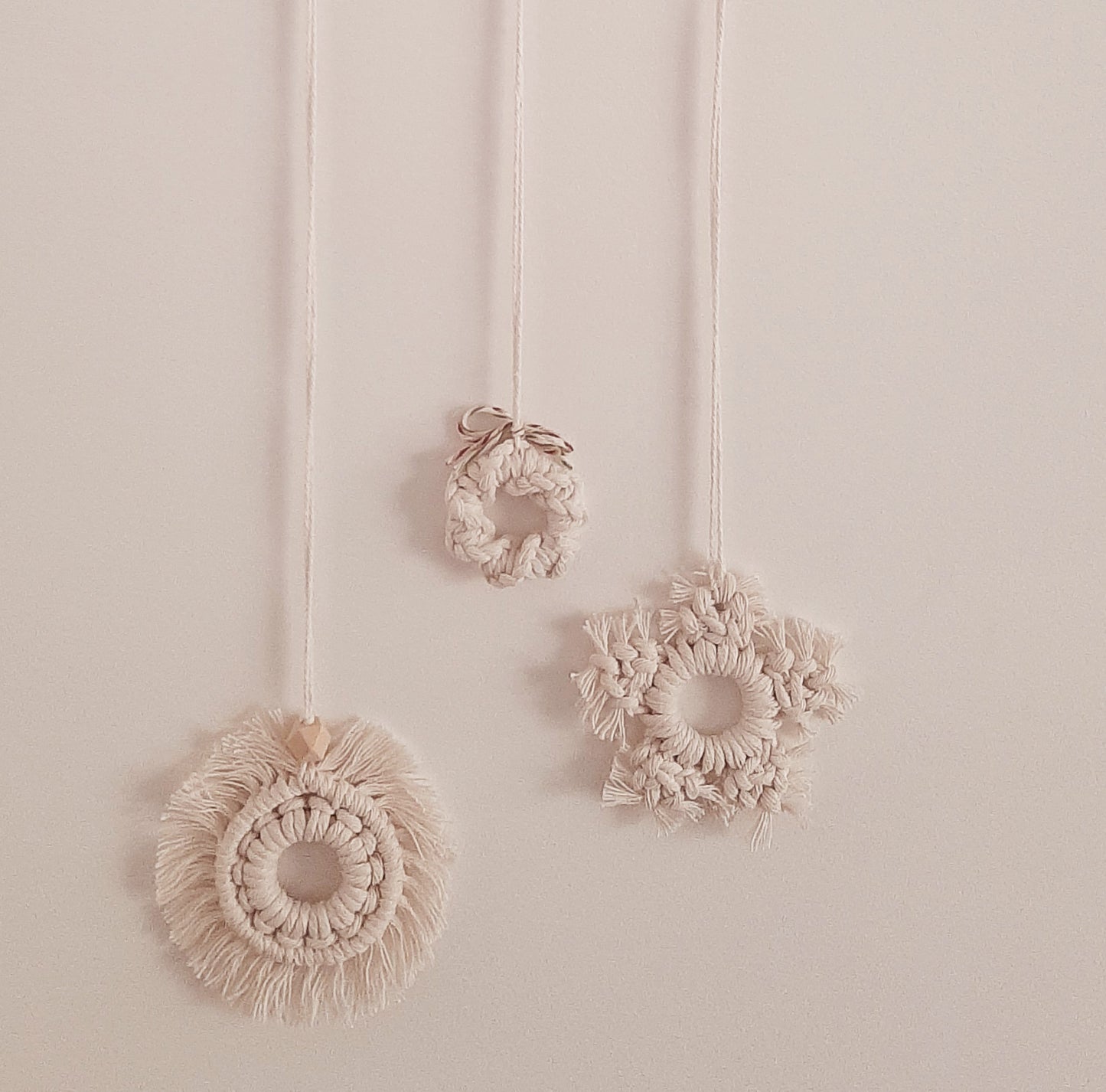 Boho Christmas Wall Decor - Macrame Holiday Wall Hanging - Made in Canada